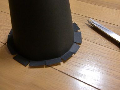 ハロウィンの帽子の作り方2
